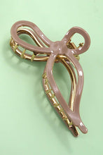 Load image into Gallery viewer, JUMBO BOW HAIR CLAW CLIPS | TAN