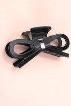 Load image into Gallery viewer, LARGE CUTE BOW RIBBON RHINESTONE HAIR CLAW CLIPS | TORT
