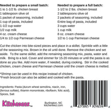 Load image into Gallery viewer, Kitcheneez Chicken Alfredo Skillet Meal Kit
