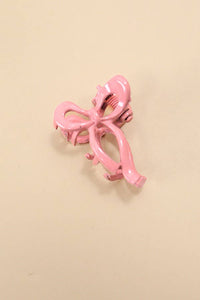 MINI BOW HAIR CLAW CLIPS | BROWN