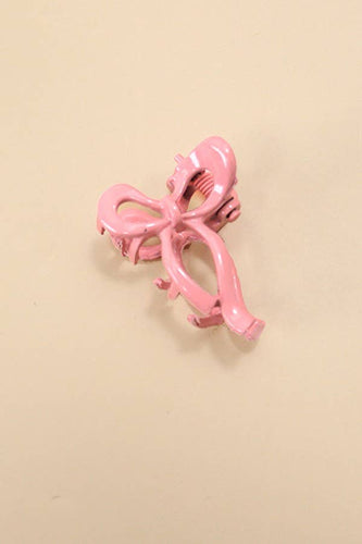 MINI BOW HAIR CLAW CLIPS | PINK