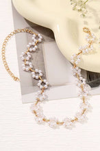 Load image into Gallery viewer, CLASSIC FLOWER PEARL CHOKER NECKLACE