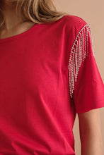 Load image into Gallery viewer, Rhinestone Fringe Top