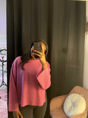 Pretty in pink sweater