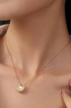 Load image into Gallery viewer, TITANIUM  STEEL NON-TARNISH PEARL U NECKLACE