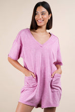 Load image into Gallery viewer, Washed Romper | Pink