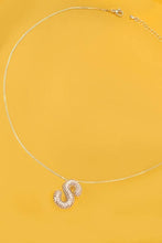 Load image into Gallery viewer, INITIAL PAVE RHINESTONE BUBBLE BALLOON NECKLACE | K
