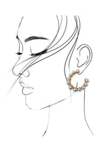 Load image into Gallery viewer, PEARL HOOP EARRINGS