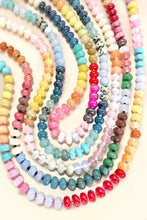 Load image into Gallery viewer, NATURAL AGATE GLASS SEMI PRECIOUS BEAD NECKLACE |1E