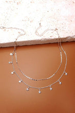 Load image into Gallery viewer, DELICATE DOUBLE LAYER STAR DROP NECKLACE