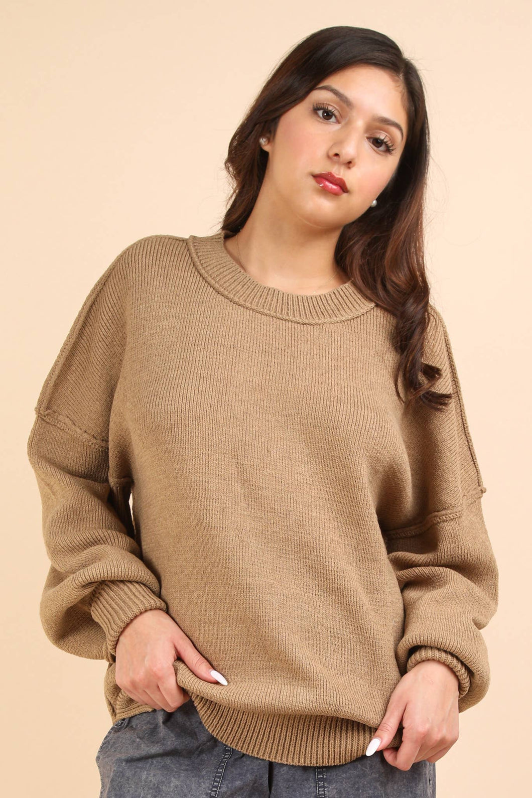 Coffee Shop Cozy Top | Mocha