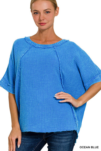 Mullet Bay Blouse | Blue