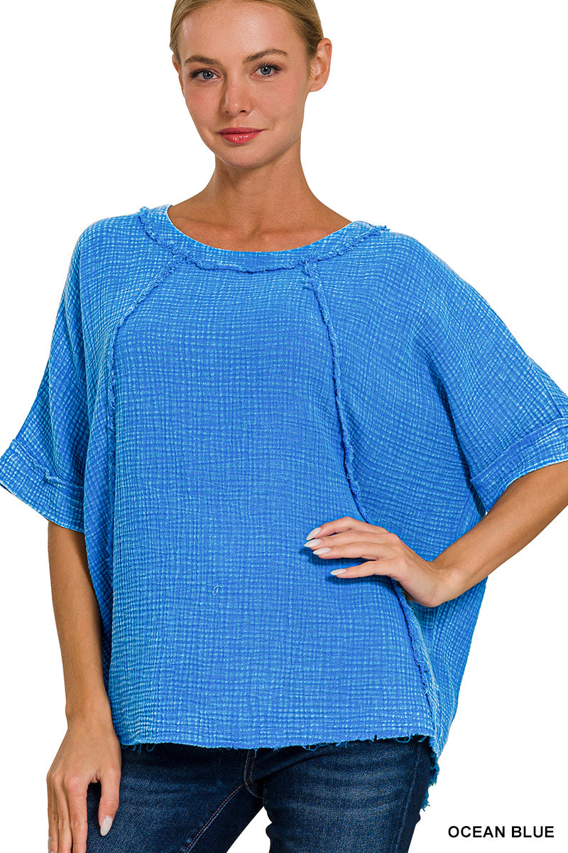 Mullet Bay Blouse | Blue