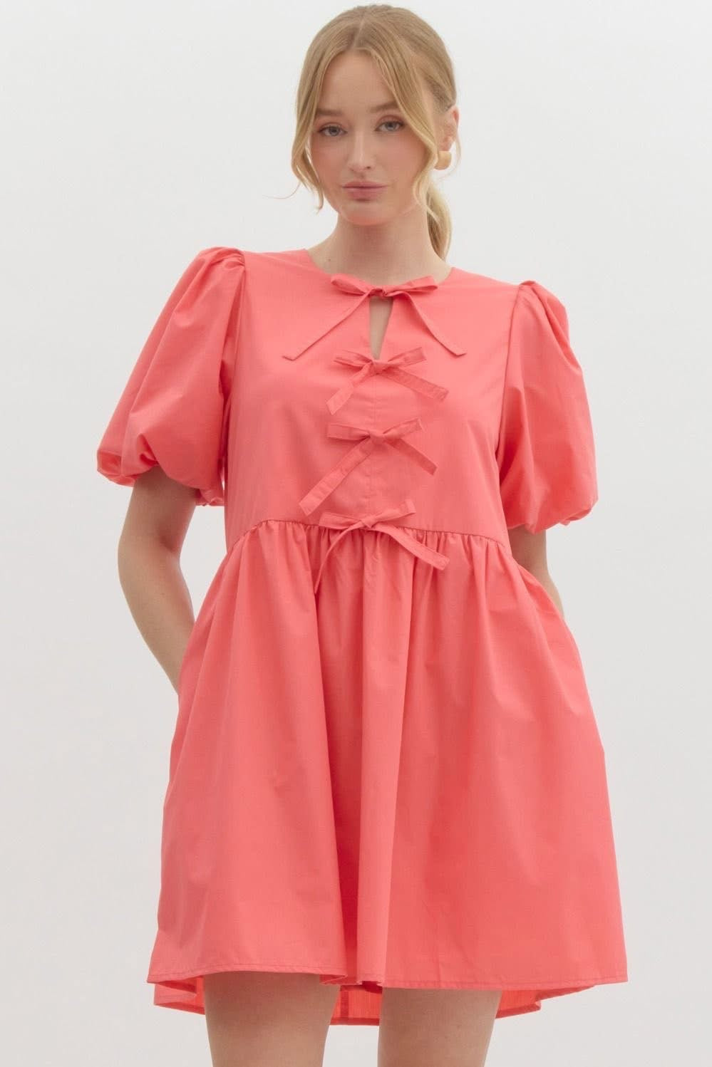 Malibu Baby Dress | Coral