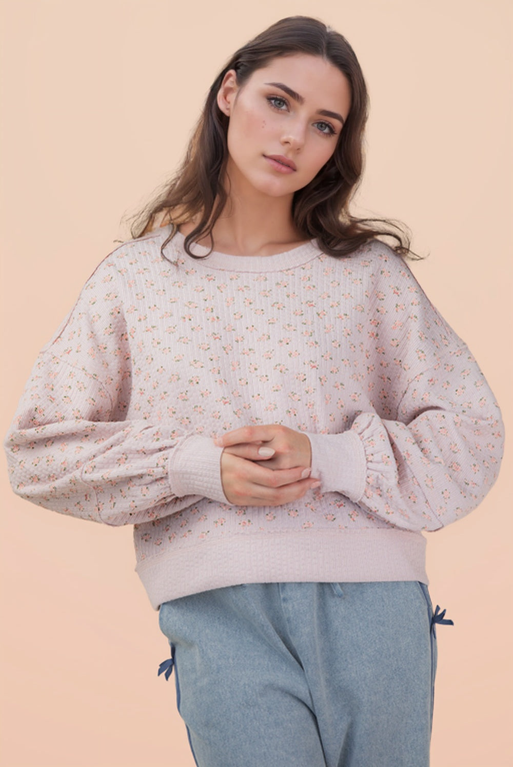 Dainty Floral Sweater