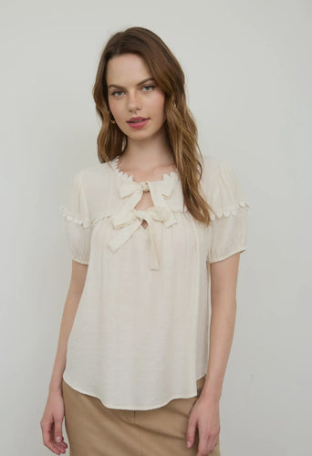 Talk You Out Of It Blouse | Cream