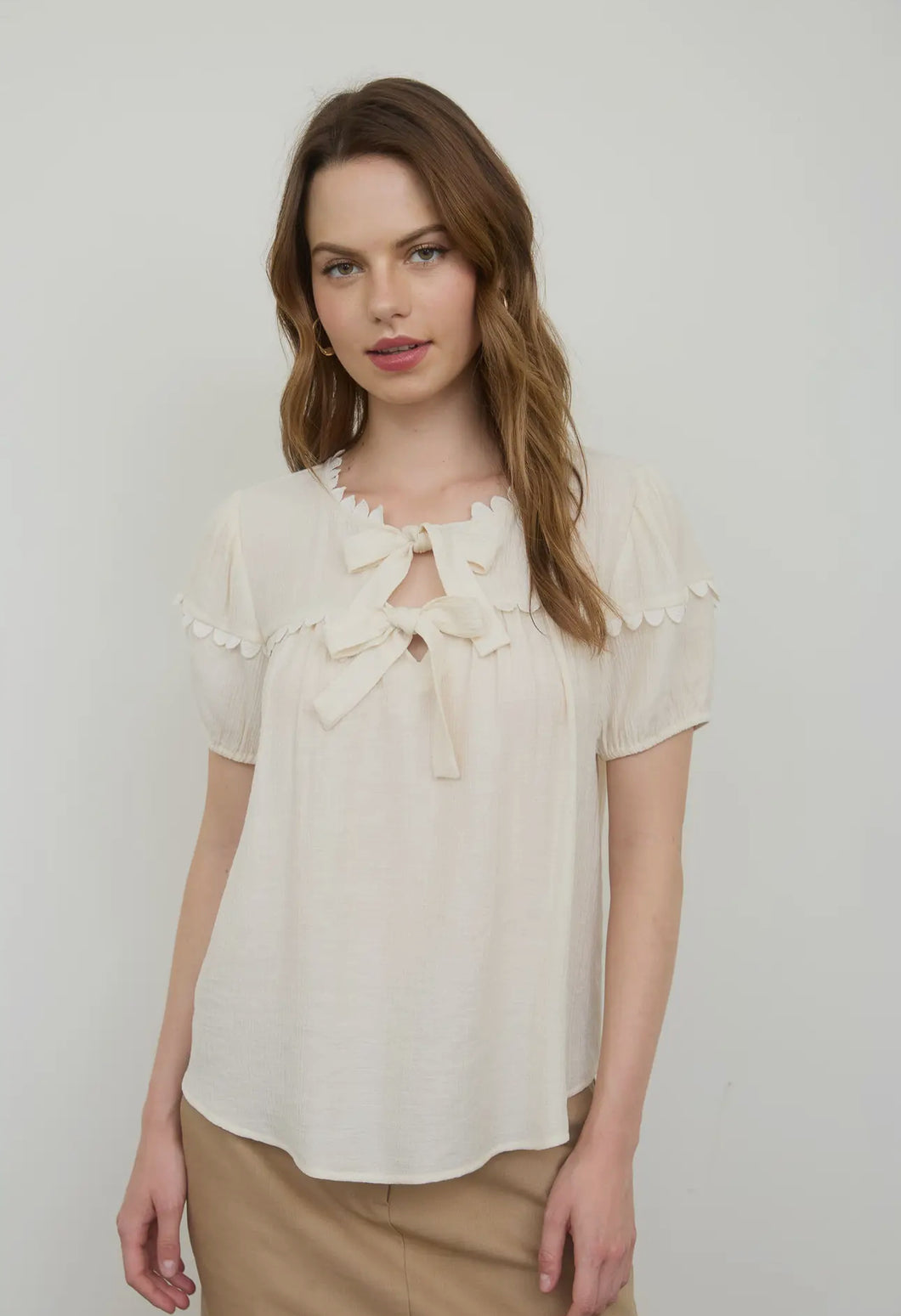 Talk You Out Of It Blouse | Cream