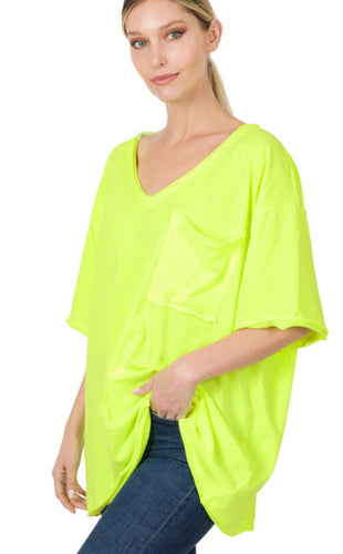 Boyfriend Tee | Neon Lime