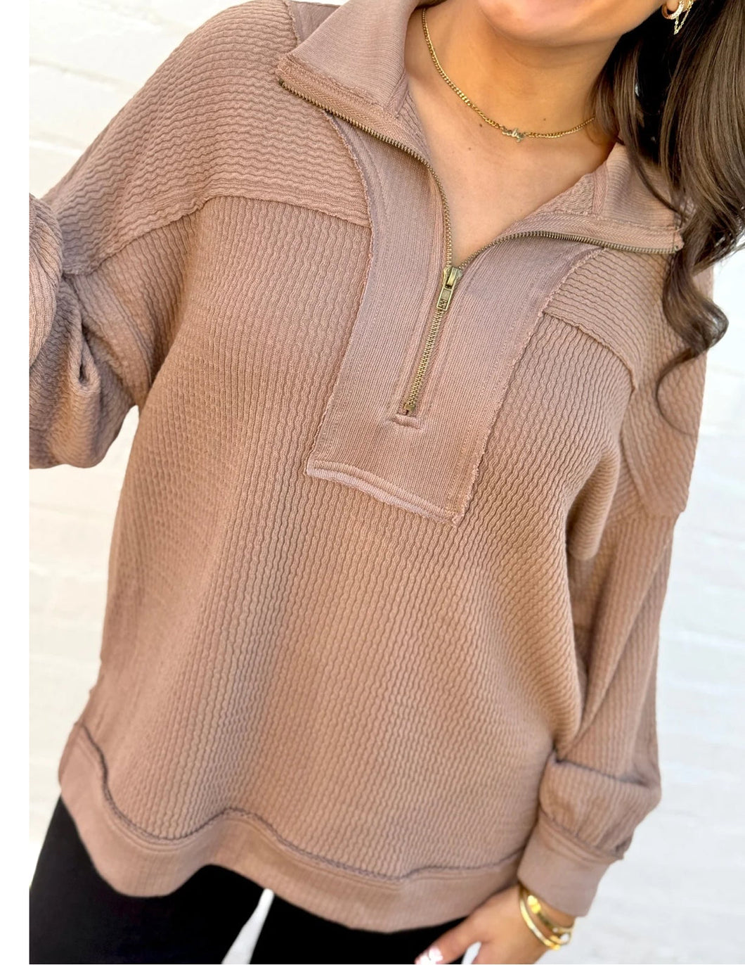 Park Stroll Pullover | Mocha