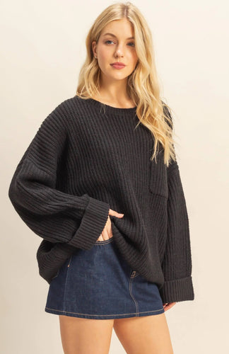 Beauty In Black Sweater