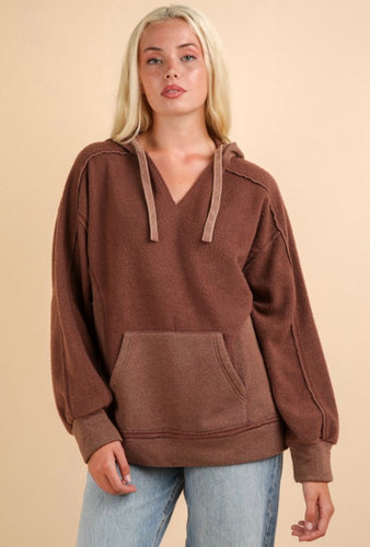Cappuccino Sipping Pullover | Chocolate