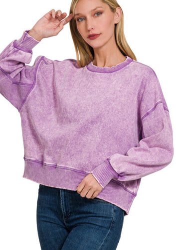Small Town Pullover | Violet