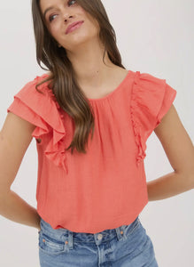 Comeback Blouse | Coral