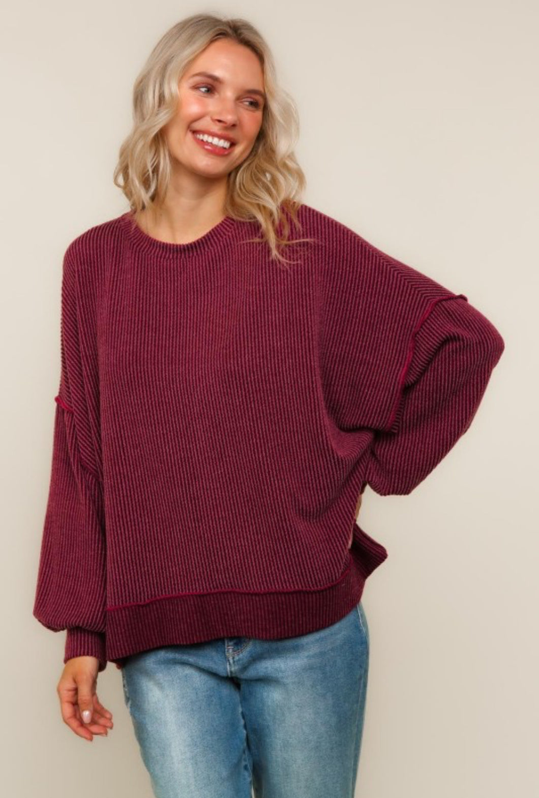 Cozy Up Pullover | Wine