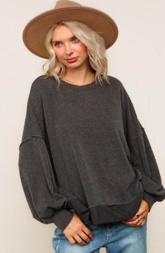 Cozy Up Pullover | Charcoal