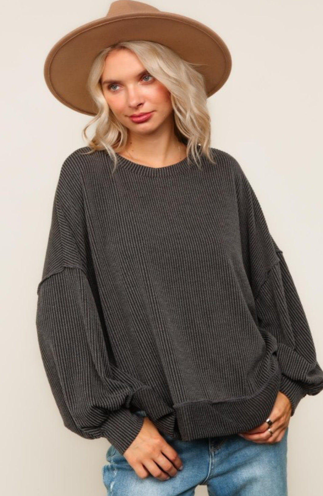 Cozy Up Pullover | Charcoal