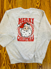 Load image into Gallery viewer, Checkered Santa Sweatshirt