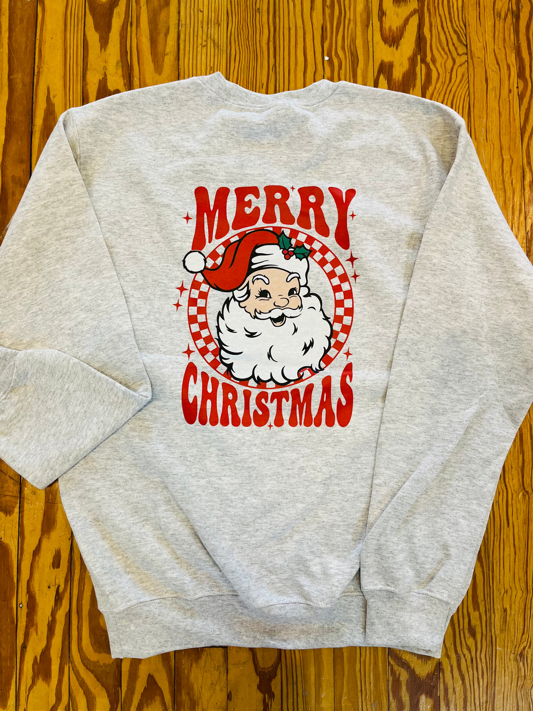 Checkered Santa Sweatshirt