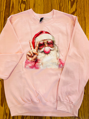 Bubblegum Santa Sweatshirt