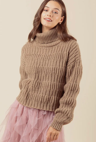 Textured Sweater | Mocha