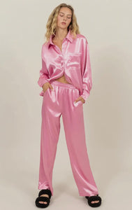 Satin PJs | Pink