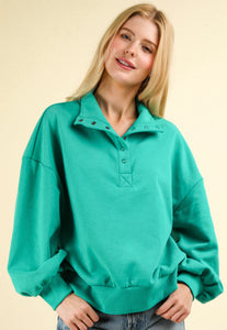 Gracie Pullover | Emerald