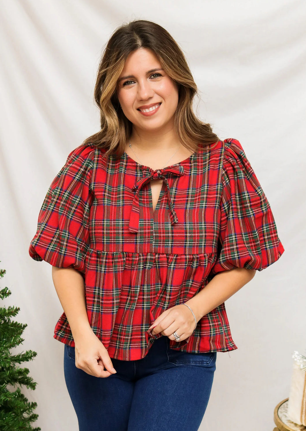 Very Merry Babydoll Blouse