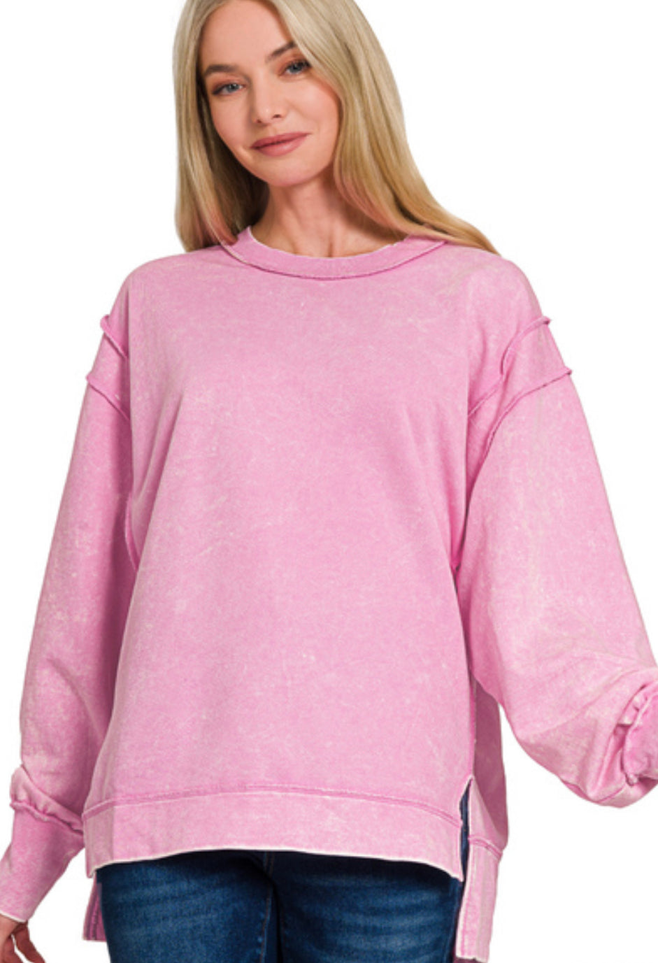 Downtown Dallas Sweater | Mauve