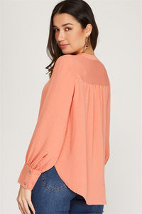 Peach Perfect Blouse