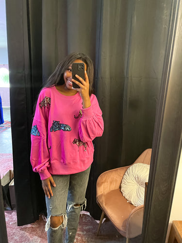 Sequin Tiger Sweatshirt