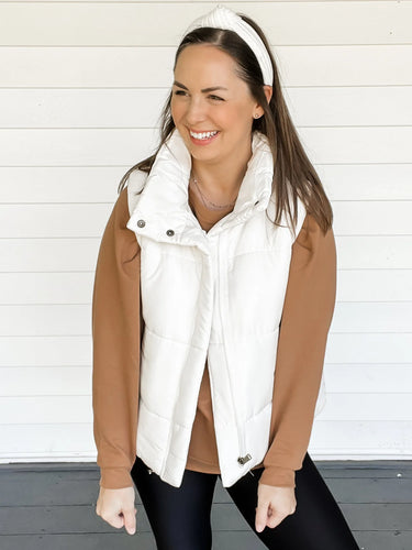 Ivory Puffer Vest