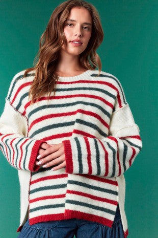 Peppermint Stripes Sweater
