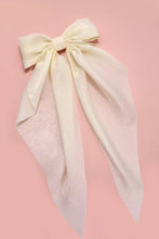 Load image into Gallery viewer, ORGANZA SHEER BOW RIBBON HAIR CLIPS | BLACK
