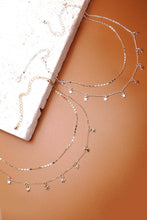 Load image into Gallery viewer, DELICATE DOUBLE LAYER STAR DROP NECKLACE