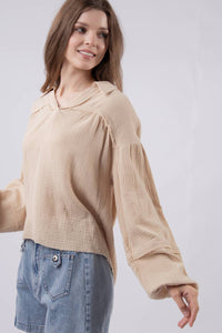 Popular Phase Blouse | Taupe