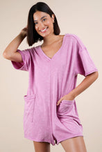Load image into Gallery viewer, Washed Romper | Pink