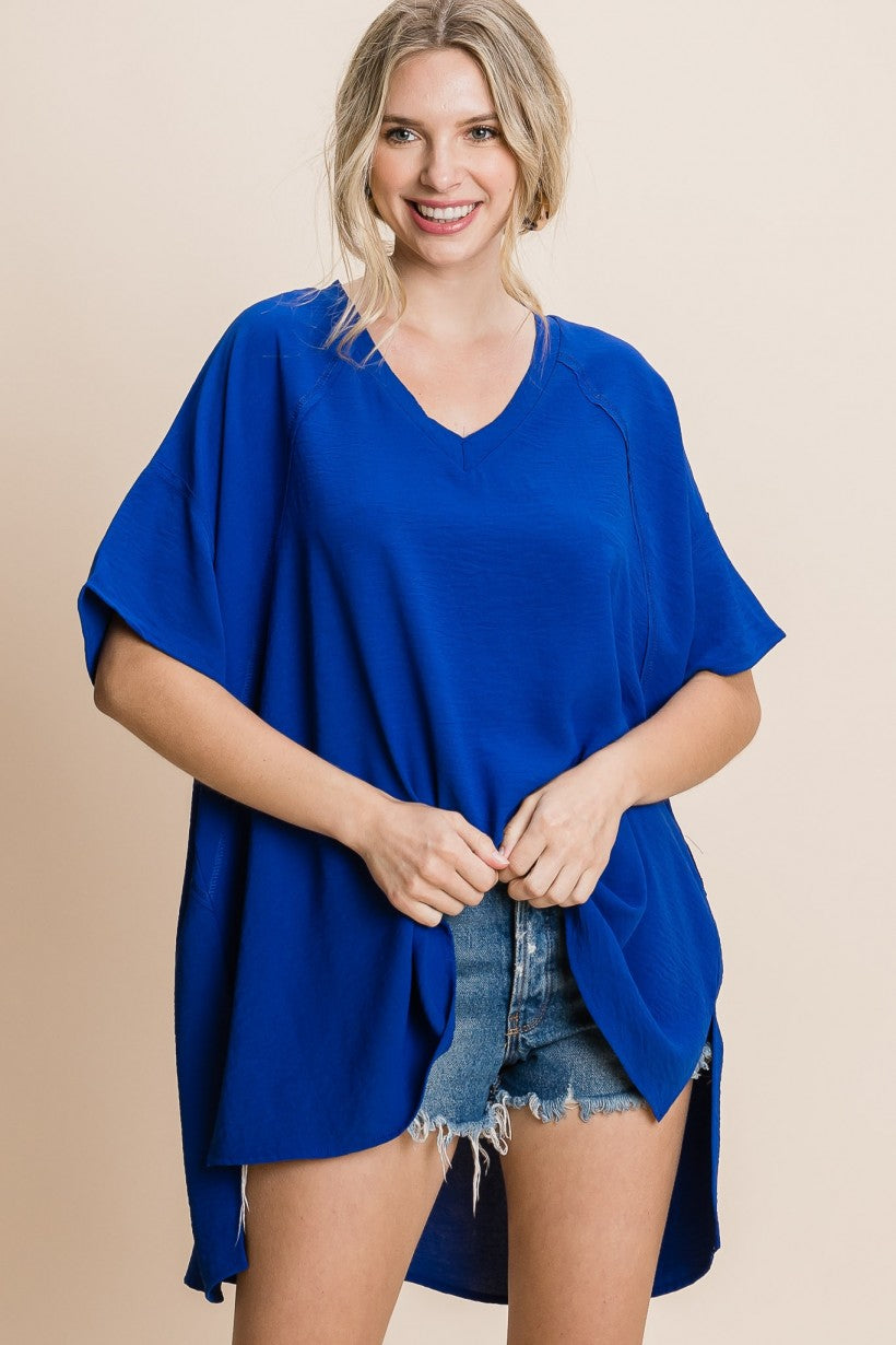 Americana Blouse | Royal Blue