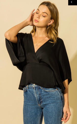 Leave Me Too Soon Top | Black