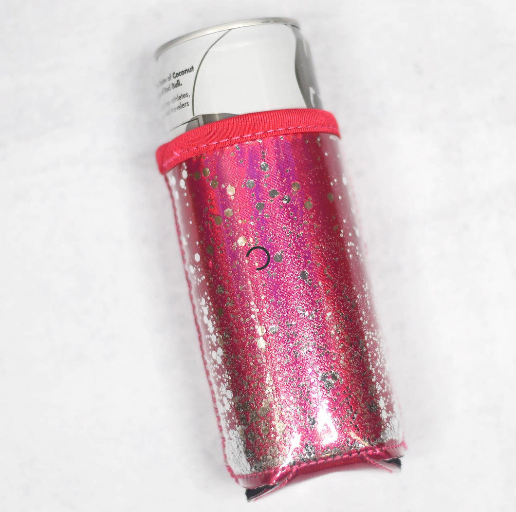 Glitter Slim Can Koozie | Pink