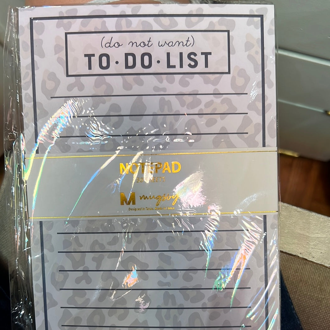 Do Not Want To Do List